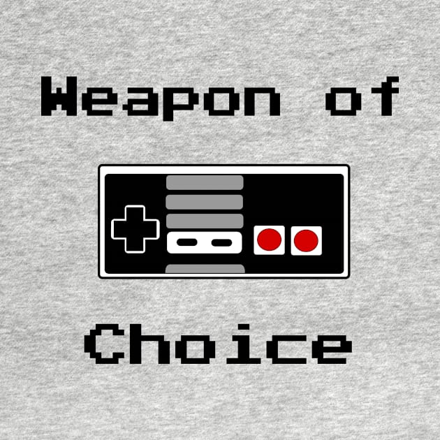 Old School Gamer Weapon of Choice Art by humanwurm